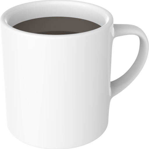 Terrill's white coffee mug