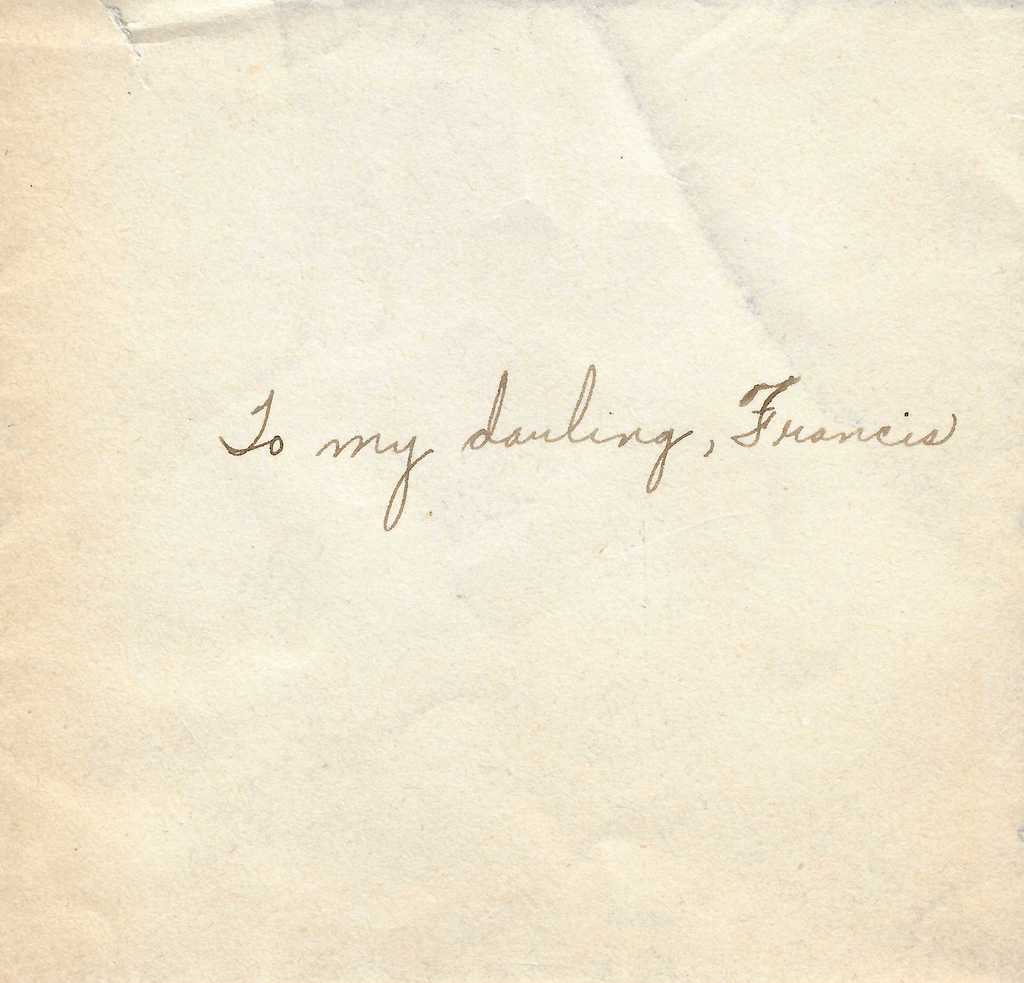 A handwritten envelope