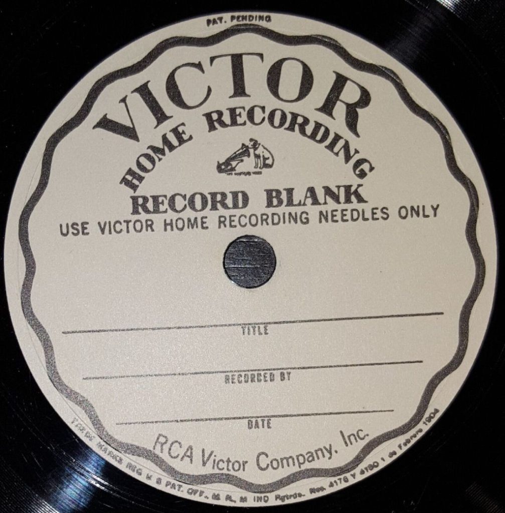 78 rpm record label