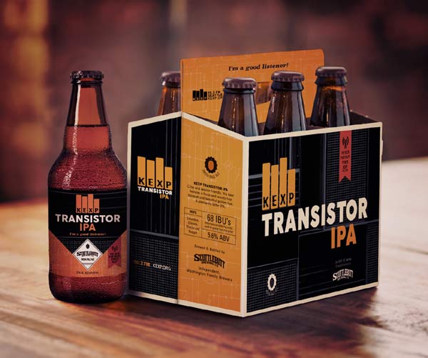 photo of six pack of KEXP Transistor IPA