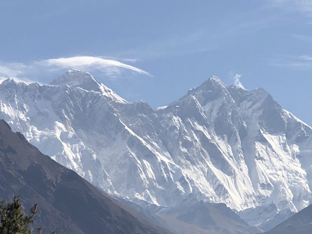 Mount Everest and Lhotse, near Tenboche