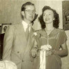 Francis and Ruth on their wedding day, 1950